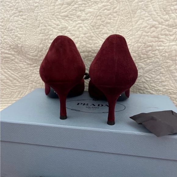 Prada Velvet Ribbon Kitten Heels 39.5 9 - Picture 4 of 5